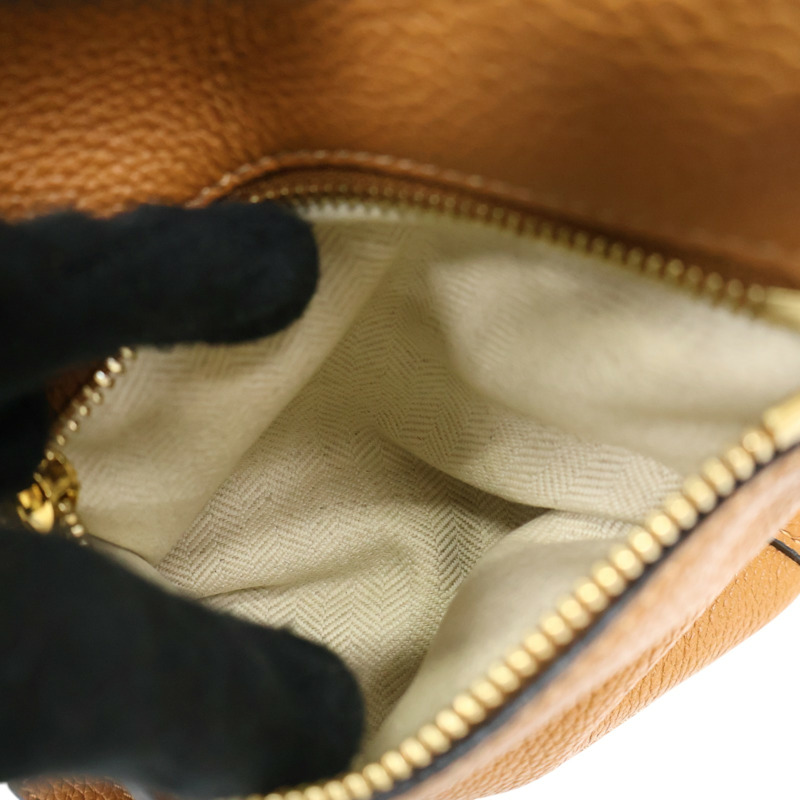 棕色 牛皮 Puzzle Small 肩背包【LOEWE 羅威】 A510S21-3