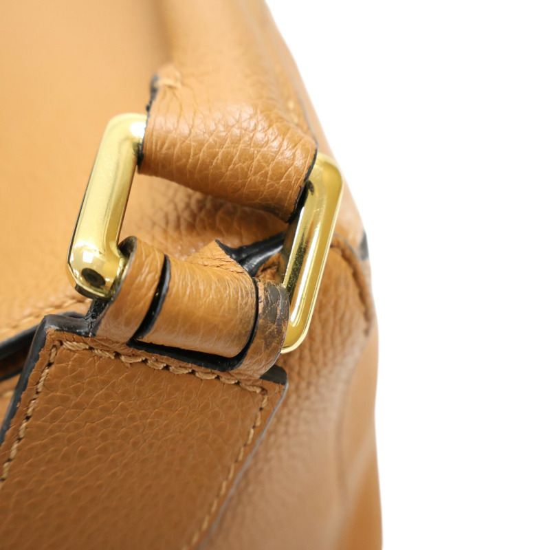 棕色 牛皮 Puzzle Small 肩背包【LOEWE 羅威】 A510S21-8