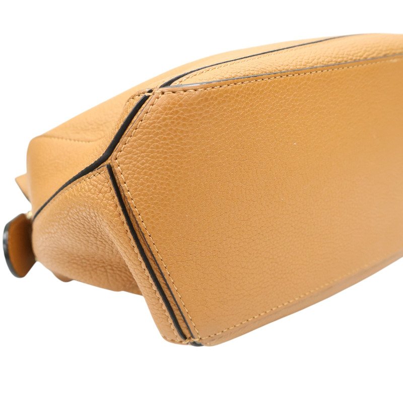 棕色 牛皮 Puzzle Small 肩背包【LOEWE 羅威】 A510S21-13