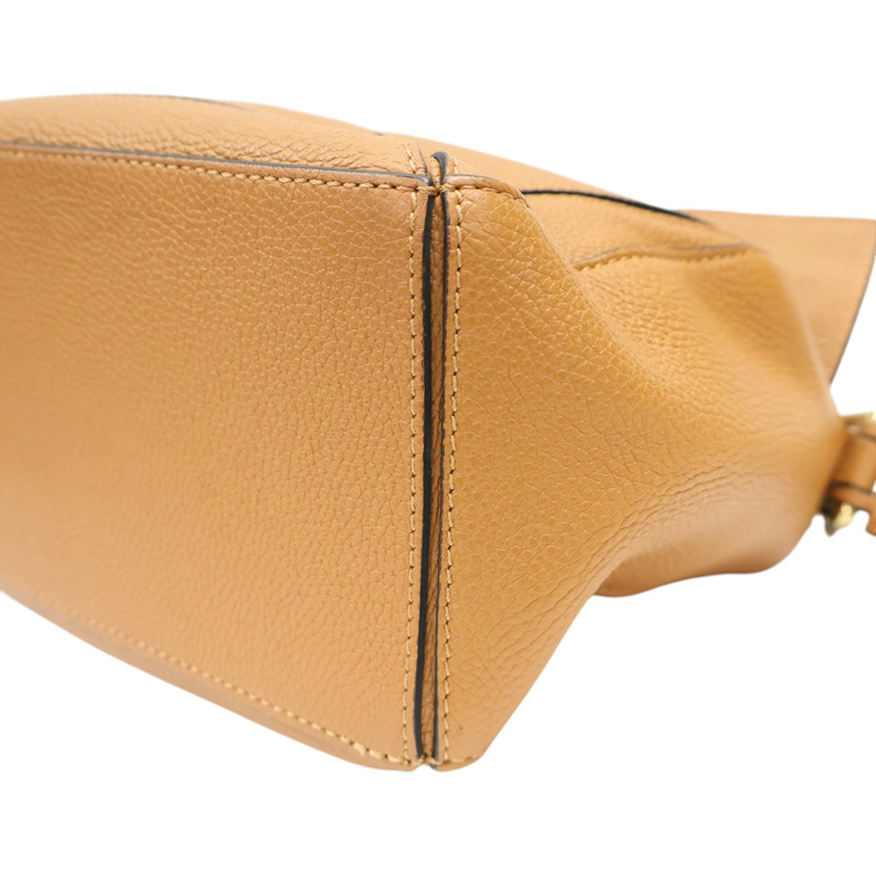 棕色 牛皮 Puzzle Small 肩背包【LOEWE 羅威】 A510S21-14