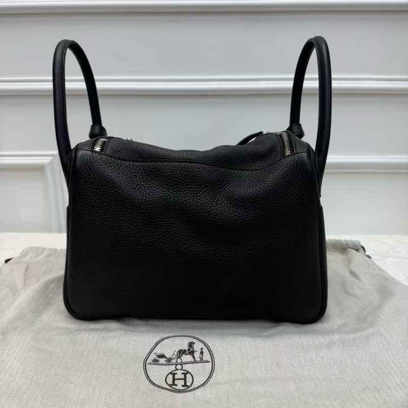 Hermes Lindy 30 黑色 銀扣 經典保值款-1