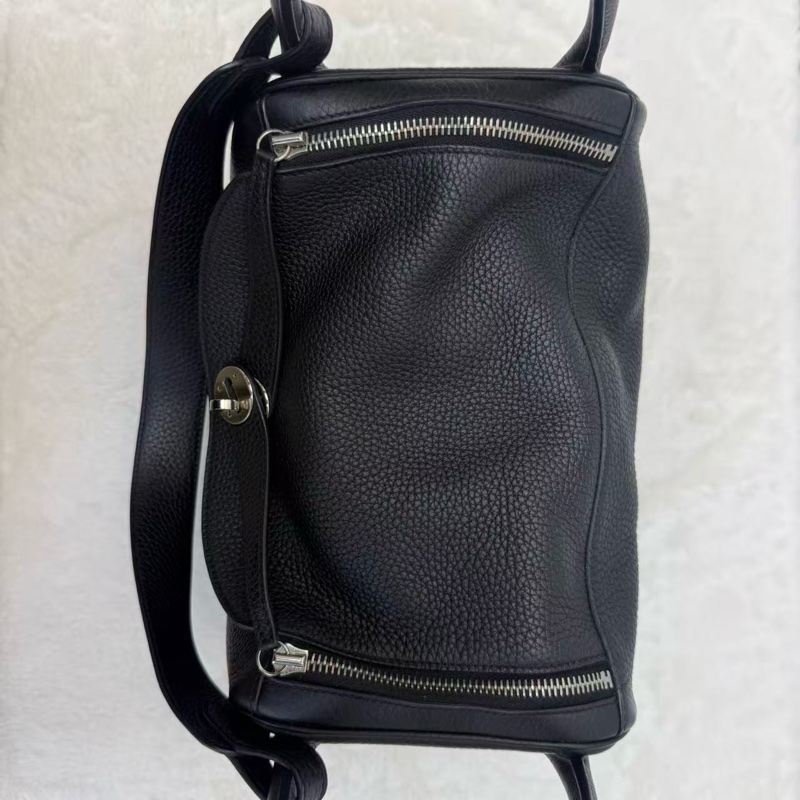 Hermes Lindy 30 黑色 銀扣 經典保值款-9