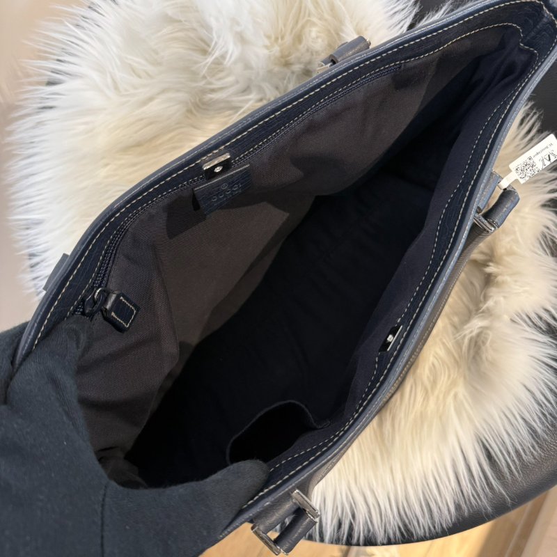 GUCCI 黑色老花托特包-4