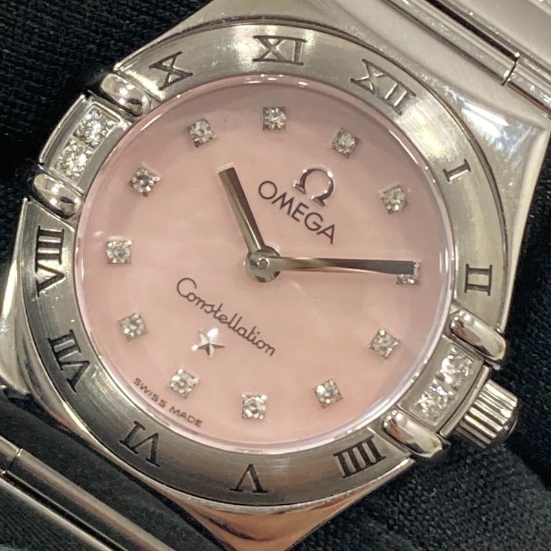 OMEGA 歐米茄 CONSTELLATION 星座系列 1566.66.00 石英 不鏽鋼 母貝鑲鑽錶盤-1