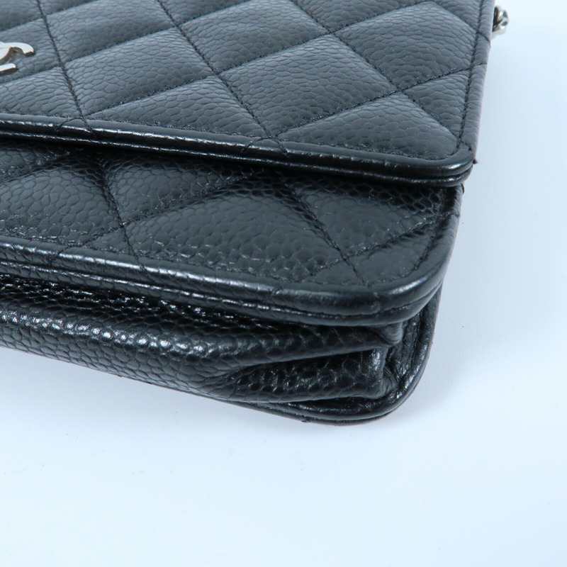 CHANEL 牛皮皮革Wallet On Chain鏈帶肩背袋-14