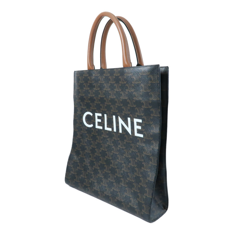 CELINE 塗層帆布Triomphe Cabas Vertical手挽肩背兩用袋-2