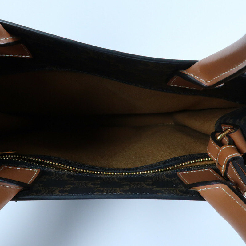 CELINE 塗層帆布Triomphe Cabas Vertical手挽肩背兩用袋-4