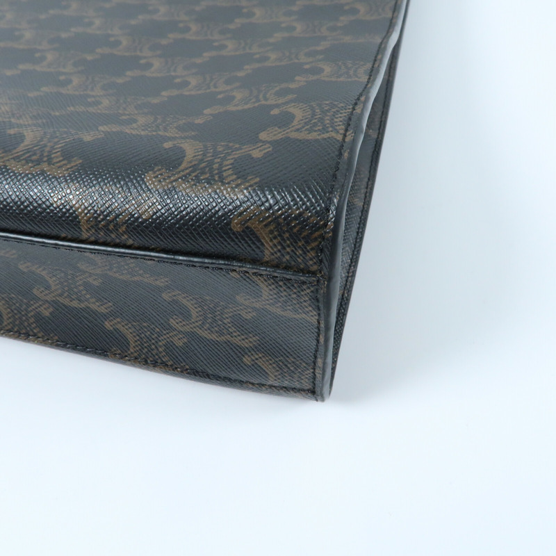 CELINE 塗層帆布Triomphe Cabas Vertical手挽肩背兩用袋-12
