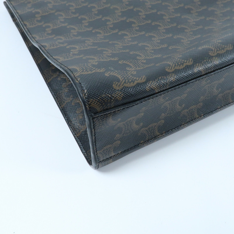 CELINE 塗層帆布Triomphe Cabas Vertical手挽肩背兩用袋-13