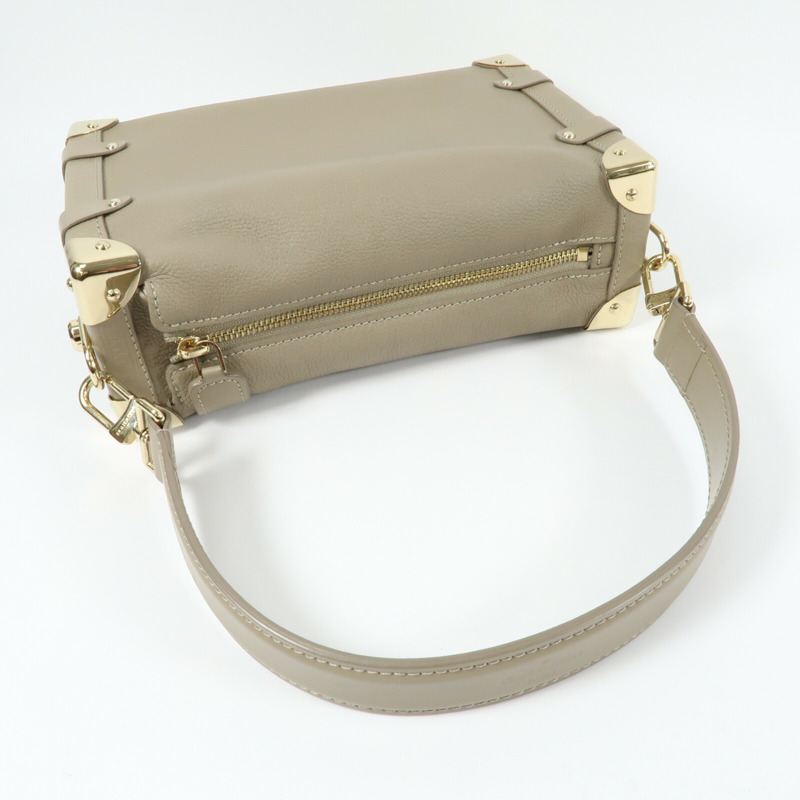 LOUIS VUITTON 牛皮皮革Side Trunk MM手挽肩背兩用袋-8