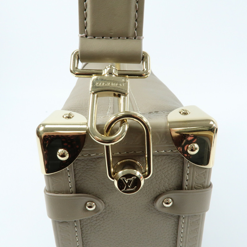LOUIS VUITTON 牛皮皮革Side Trunk MM手挽肩背兩用袋-11