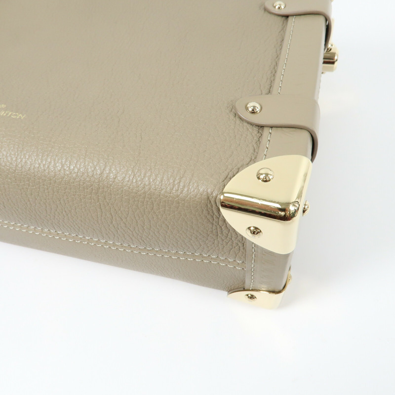 LOUIS VUITTON 牛皮皮革Side Trunk MM手挽肩背兩用袋-17