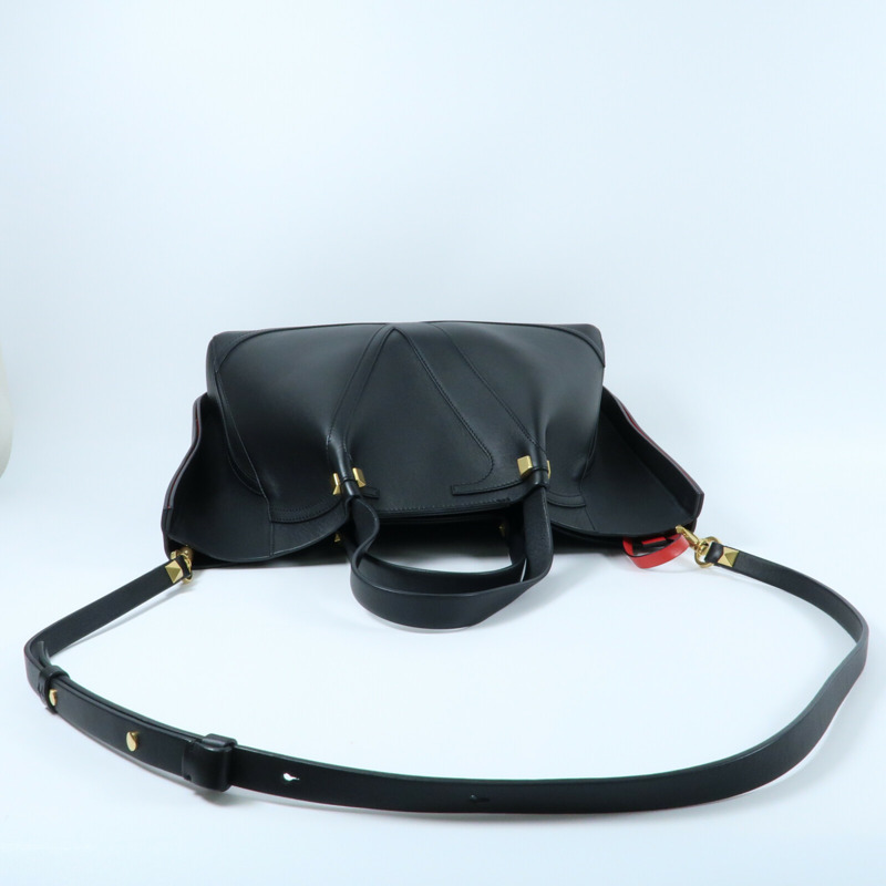 Valentino 牛皮皮革2 Way Should Bag手挽肩背兩用袋-5