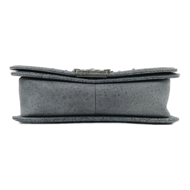 CHANEL Textured Suede Boy 25鏈帶肩背袋-3