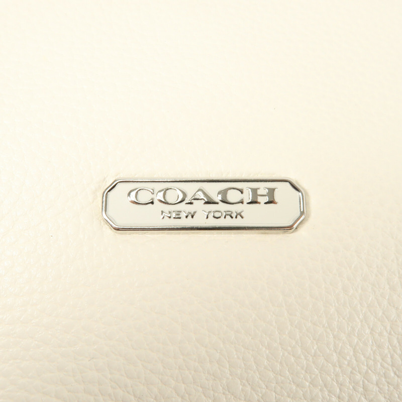 COACH 牛皮皮革2 Way Shouler Bag手挽肩背兩用袋-5