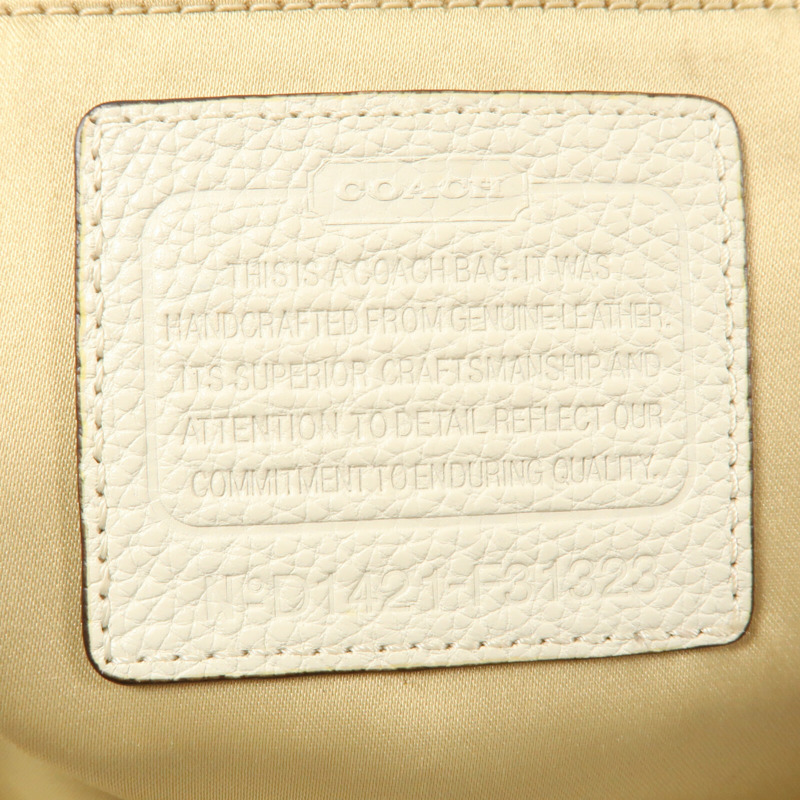 COACH 牛皮皮革2 Way Shouler Bag手挽肩背兩用袋-6