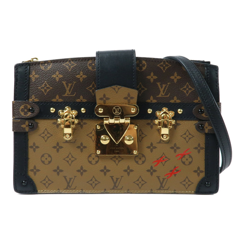 LOUIS VUITTON Monogram Reverse Trunk Clutch肩背袋-0