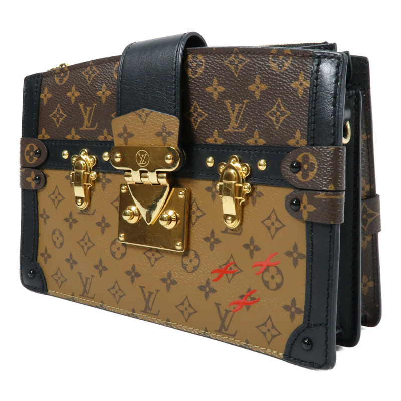 LOUIS VUITTON Monogram Reverse Trunk Clutch肩背袋-2