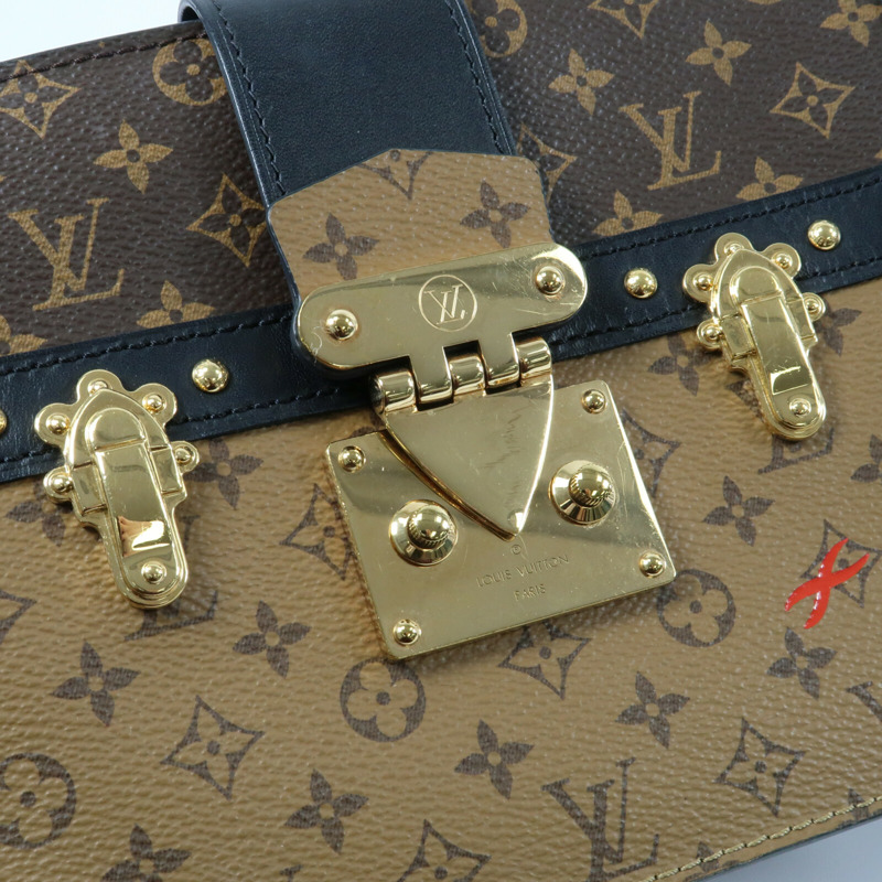 LOUIS VUITTON Monogram Reverse Trunk Clutch肩背袋-4