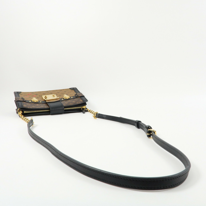 LOUIS VUITTON Monogram Reverse Trunk Clutch肩背袋-7