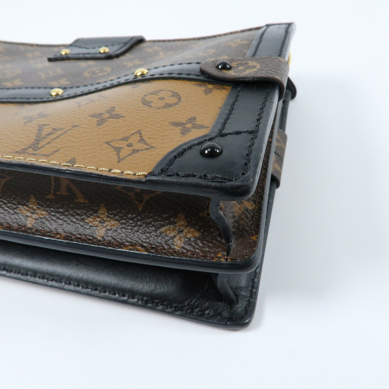 LOUIS VUITTON Monogram Reverse Trunk Clutch肩背袋-12