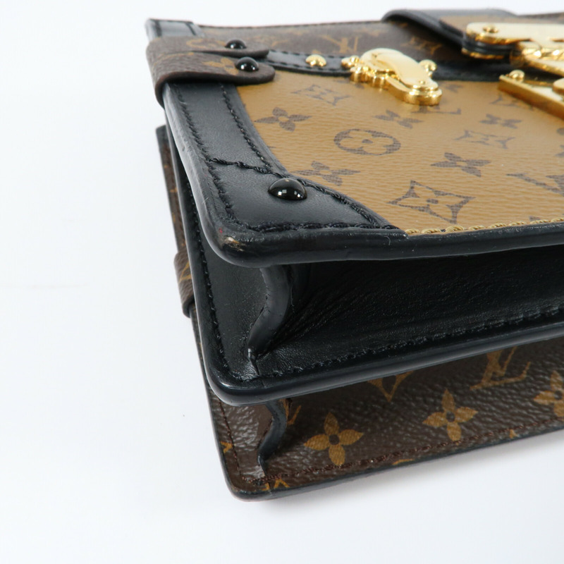 LOUIS VUITTON Monogram Reverse Trunk Clutch肩背袋-13