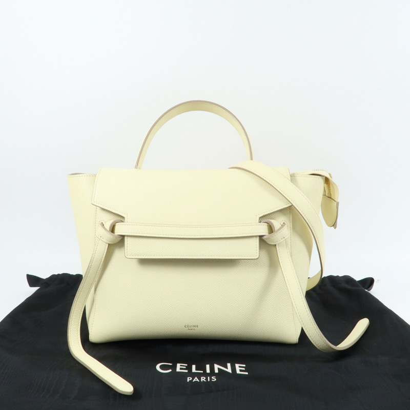 CELINE 牛皮皮革Micro Belt Bag手挽肩背兩用袋-8