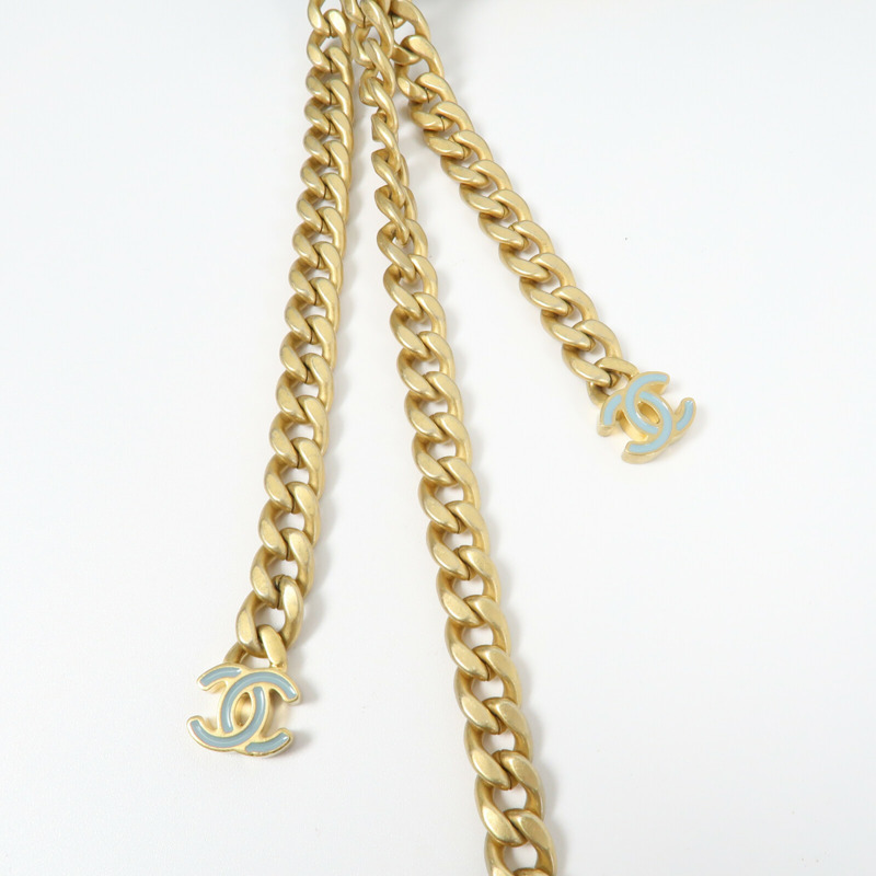 CHANEL 羊皮皮革CC Flat Bag 20鏈帶肩背袋-11