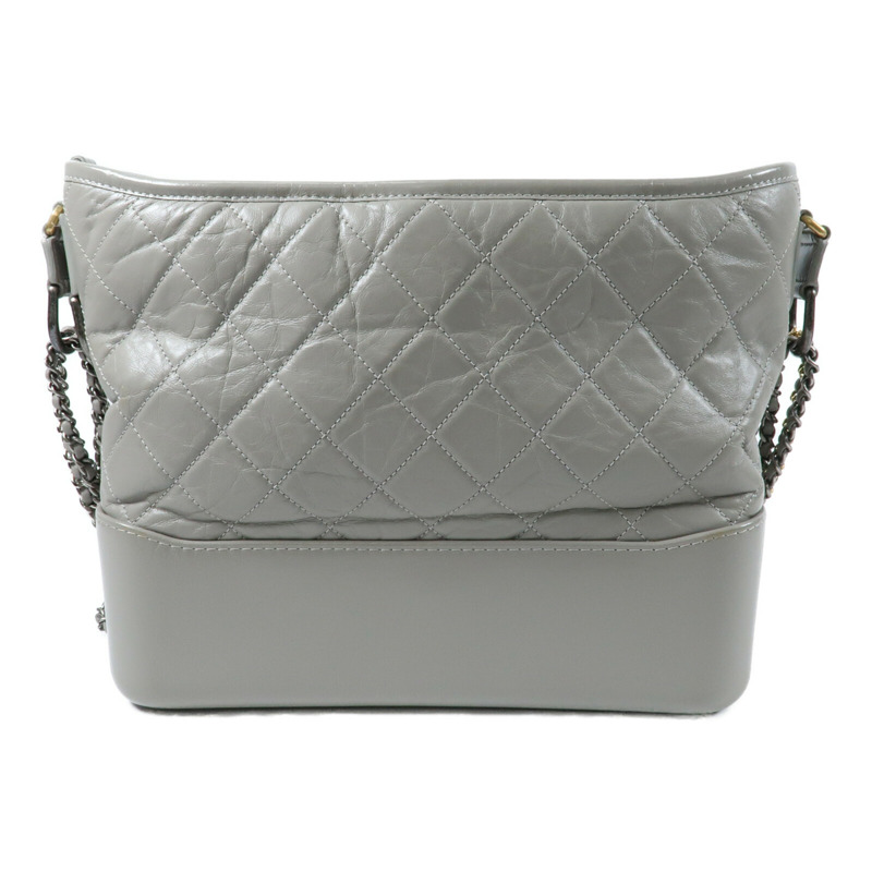 CHANEL 牛皮皮革Gabrielle Medium鏈帶肩背袋-1