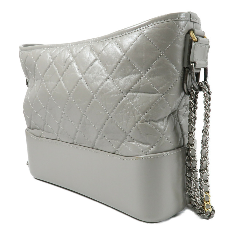 CHANEL 牛皮皮革Gabrielle Medium鏈帶肩背袋-2