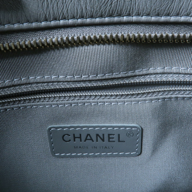 CHANEL 牛皮皮革Gabrielle Medium鏈帶肩背袋-5