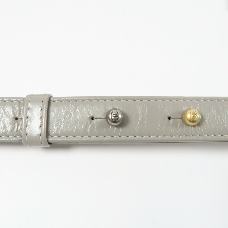 CHANEL 牛皮皮革Gabrielle Medium鏈帶肩背袋-8