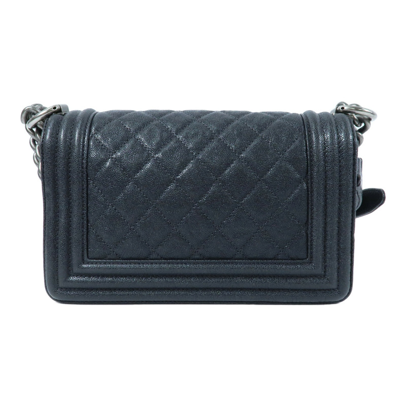 CHANEL 牛皮皮革Boy 20鏈帶肩背袋-2