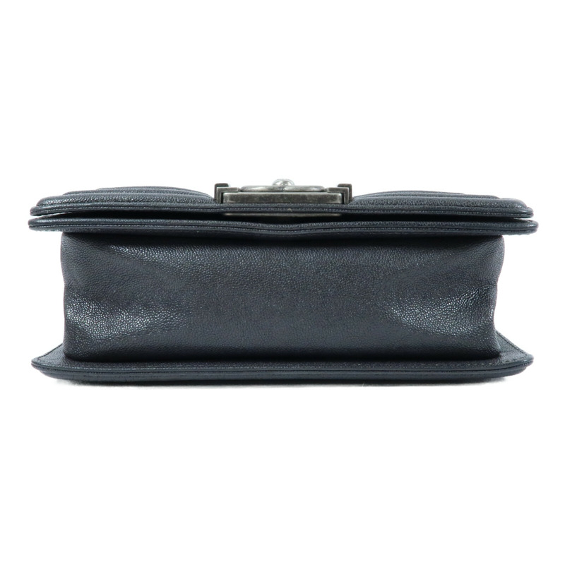 CHANEL 牛皮皮革Boy 20鏈帶肩背袋-3