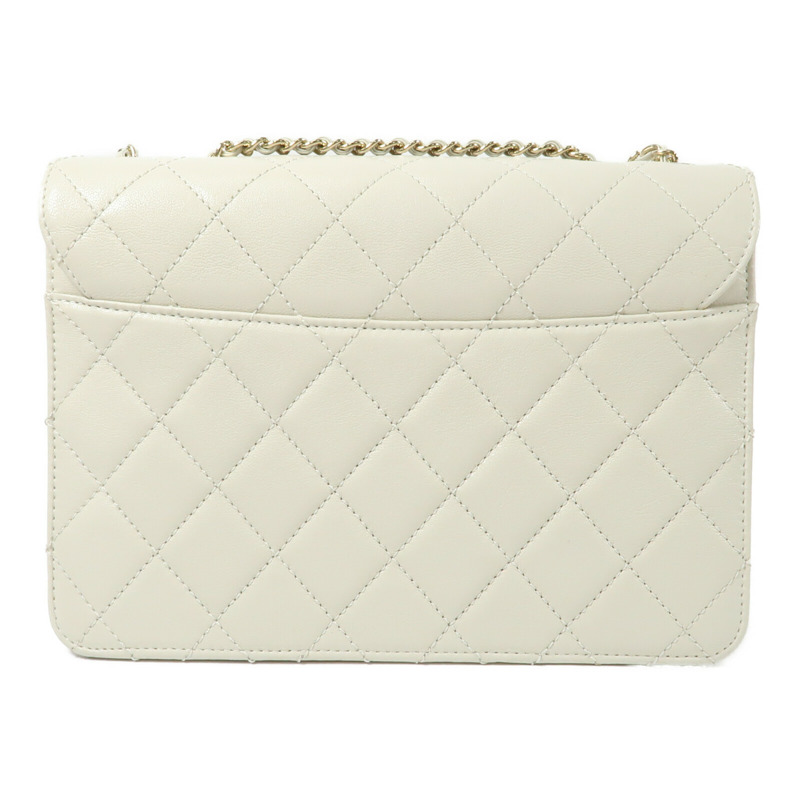 CHANEL 牛皮皮革Beauty Lock Flap Bag鏈帶肩背袋-1