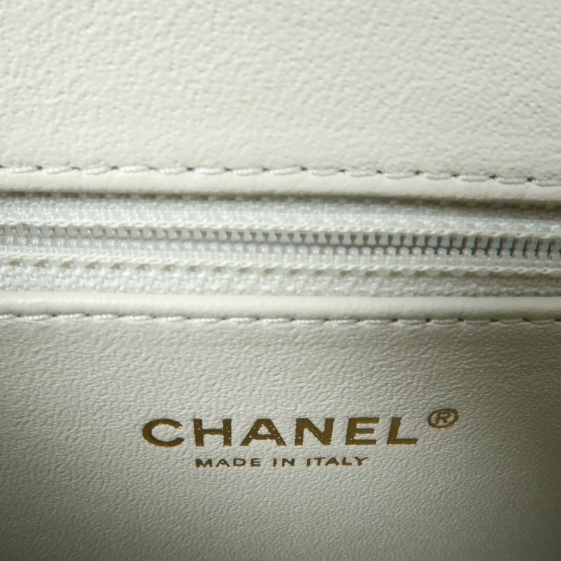 CHANEL 牛皮皮革Beauty Lock Flap Bag鏈帶肩背袋-6
