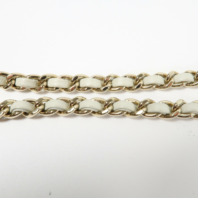 CHANEL 牛皮皮革Beauty Lock Flap Bag鏈帶肩背袋-11