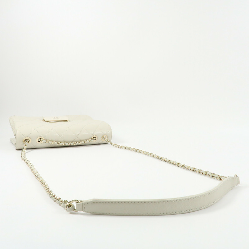 CHANEL 牛皮皮革Beauty Lock Flap Bag鏈帶肩背袋-12