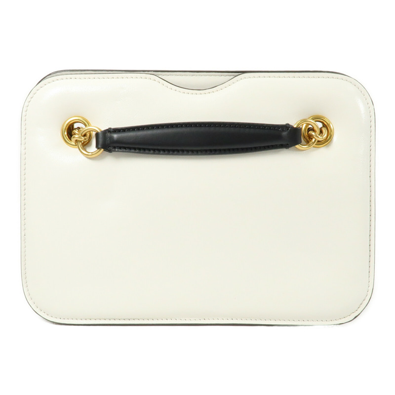 FENDI 牛皮皮革Karligraphy Pocket Shoulder Bag鏈帶肩背袋-1