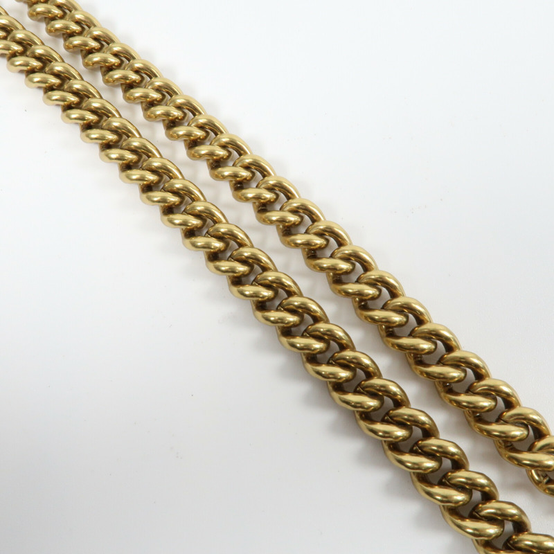 FENDI 牛皮皮革Karligraphy Pocket Shoulder Bag鏈帶肩背袋-8