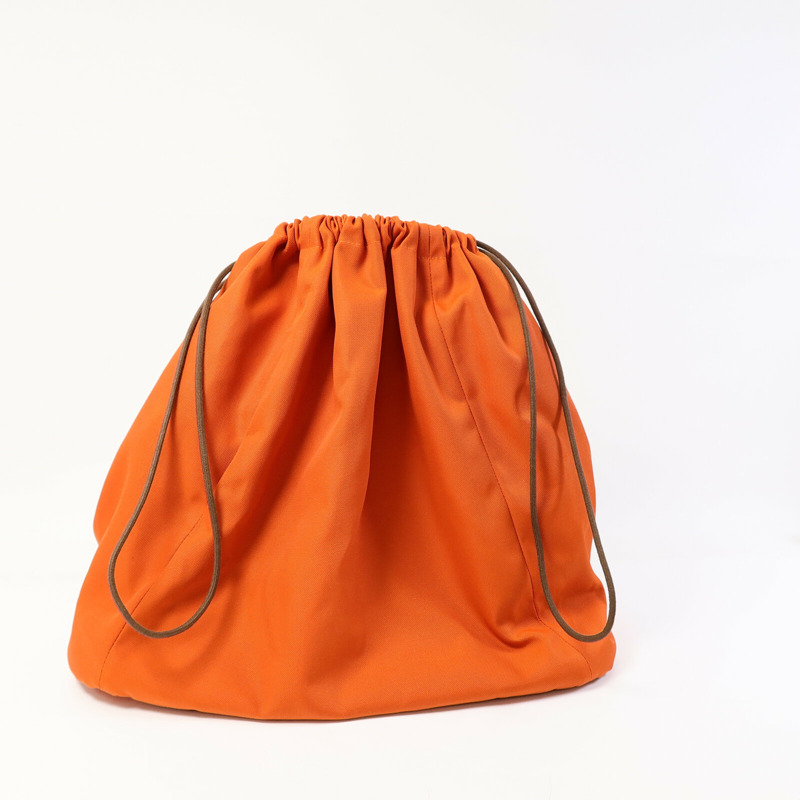 HERMES 帆布Grooming Bag銀扣手挽肩背兩用袋Blue-7