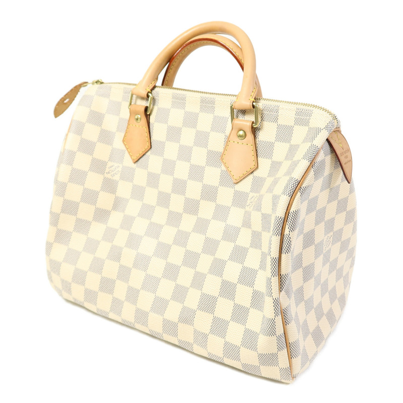 LOUIS VUITTON Damier Azur Speedy 30手挽袋-1