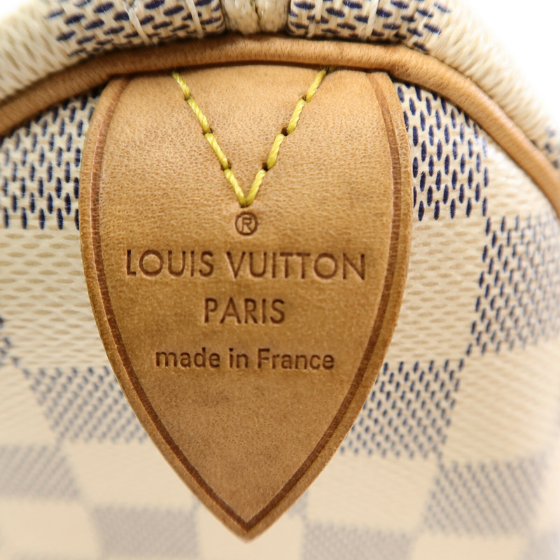 LOUIS VUITTON Damier Azur Speedy 30手挽袋-5