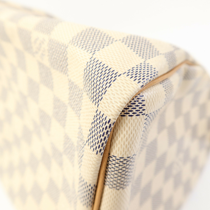 LOUIS VUITTON Damier Azur Speedy 30手挽袋-10