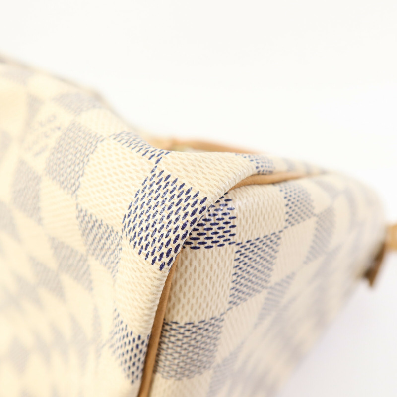 LOUIS VUITTON Damier Azur Speedy 30手挽袋-12