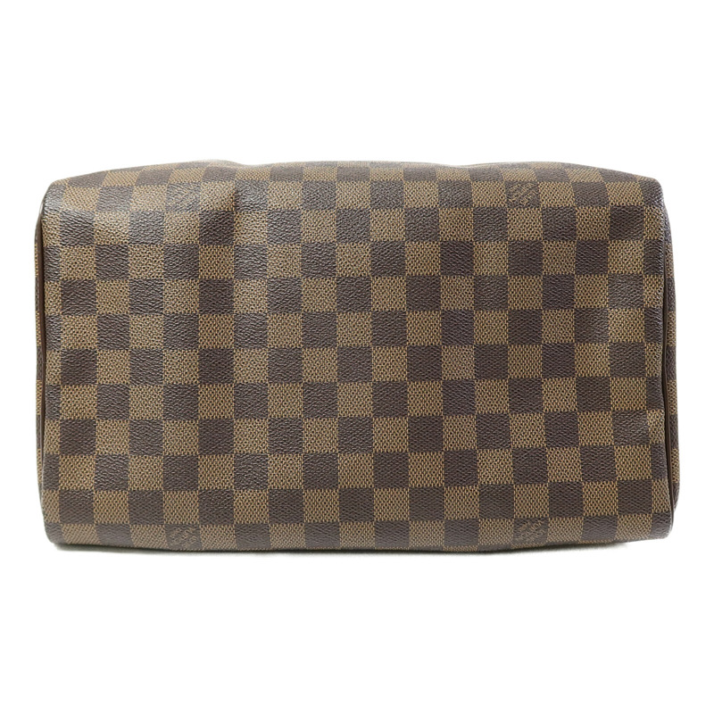 LOUIS VUITTON Damier Speedy Bandouliere 30金扣手挽袋-3