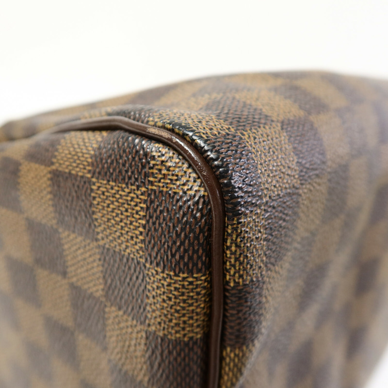 LOUIS VUITTON Damier Speedy Bandouliere 30金扣手挽袋-12