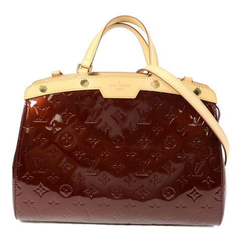 LOUIS VUITTON Vernis Brea MM金扣手挽肩背兩用袋