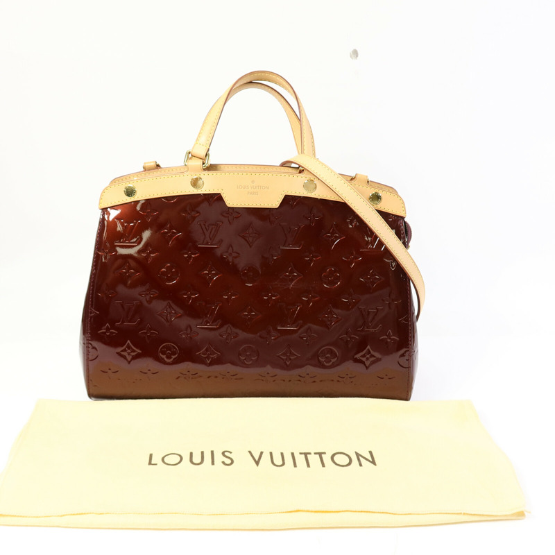 LOUIS VUITTON Vernis Brea MM金扣手挽肩背兩用袋-9