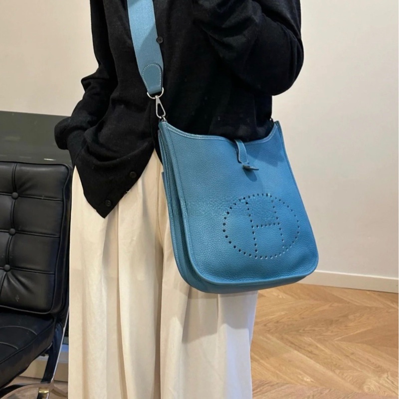 ✨Hermes Evelyne 29 牛仔藍 寶藏大包 98新💙-1